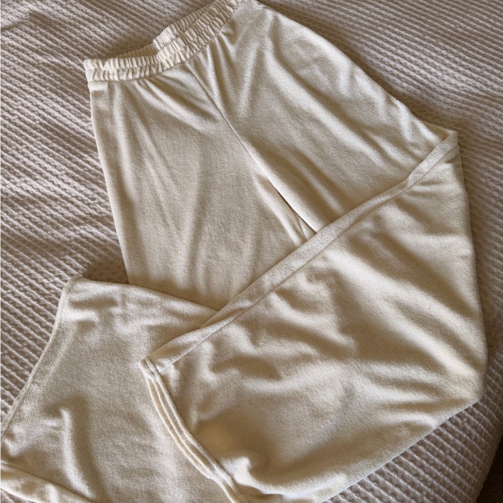 Nasty Gal Cream Lounge Pants